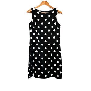 Alyx limited black & white polka dot shift dress. Size 10